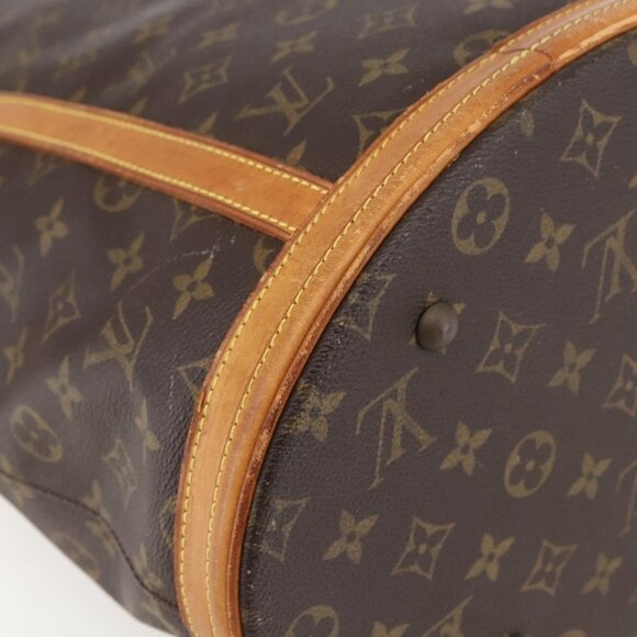 Authentic LOUIS VUITTON Monogram Bucket GM Shoulder Bag M42236 LV - Picture 16 of 16